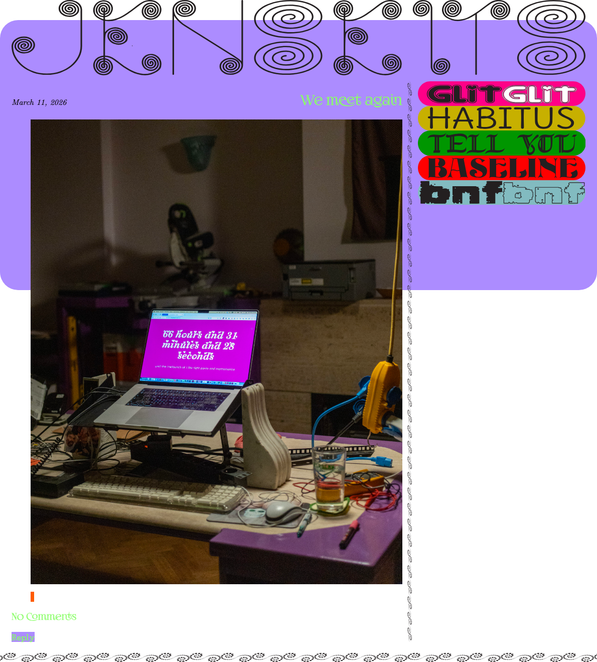 I like tight pants and we meet again